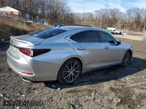 2024 Lexus ES with VIN 58ADZ1B18RU164884, listed as a Copart auction lot 86518034 with 15,359 mi miles and Salvage Title. Bid and sale history available at carsss.com. Image 3.