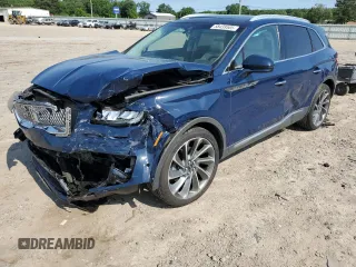 2019 Lincoln Nautilus Reserve with VIN 2LMPJ8L90KBL24751, listed as a Copart auction lot 58439505 with Not provided miles and Salvage title. Bid and sale history available at DreamBid. Image 1.