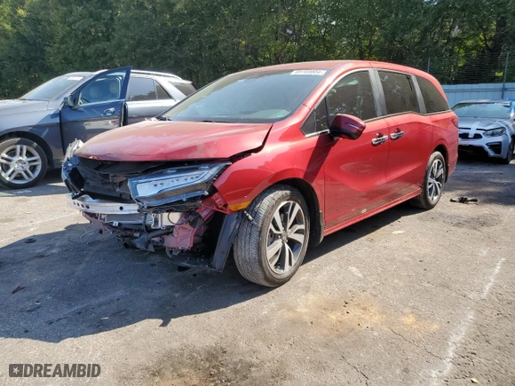 2024 Honda Odyssey Touring with VIN 5FNRL6H80RB022350, listed as a Copart auction lot 69169804 with 4,516 mi miles and Salvage Title. Bid and sale history available at carsss.com. Image 1.