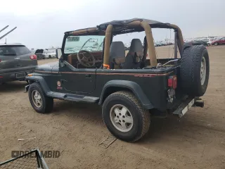 1995 Jeep Wrangler Sahara with VIN 1J4FY49S3SP264977, listed as a Copart auction lot 60938014 with 681 mi miles and Clean Title. Bid and sale history available at carsss.com. Image 2.