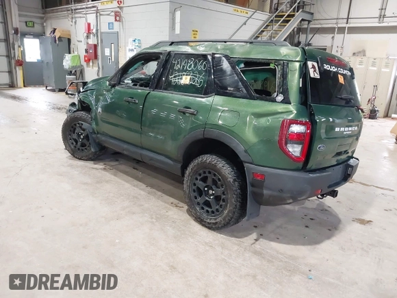 2023 Ford Bronco Sport Big Bend with VIN 3FMCR9B63PRD36059, listed as a IAAI auction lot 42198060 with 31,846 mi miles and . Bid and sale history available at DreamBid. Image 3.