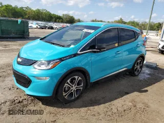 2021 Chevrolet Bolt EV Premier with VIN 1G1FZ6S04M4102523, listed as a Copart auction lot 42996763 with 34,357 mi miles. Bid and sale history available at carsss.com. Image 1.