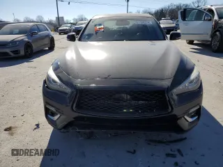 2018 Infiniti Q50 3.0t SPORT with VIN JN1EV7AR2JM435600, listed as a Copart auction lot 87513085 with 77,304 mi miles and Salvage Title. Bid and sale history available at carsss.com. Image 5.