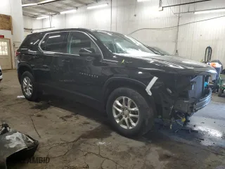 2021 Chevrolet Traverse LS with VIN 1GNEVFKW2MJ115590, listed as a Copart auction lot 45996455 with 38,944 mi miles and Salvage Title. Bid and sale history available at carsss.com. Image 4.