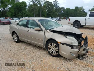 2008 Ford Fusion SEL with VIN 3FAHP08168R240117, listed as a Copart auction lot 54148595 with 0 mi miles and Salvage Title. Bid and sale history available at carsss.com. Image 4.