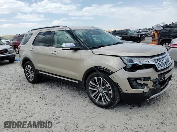 2017 Ford Explorer Platinum with VIN 1FM5K8HT1HGD78629, listed as a Copart auction lot 60538845 with 78,722 mi miles and Salvage title. Bid and sale history available at DreamBid. Image 13.