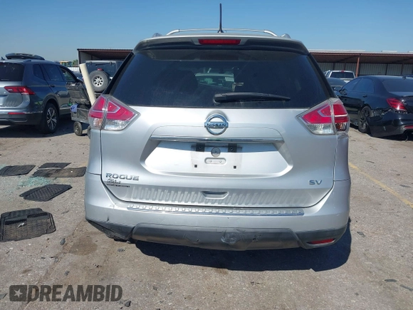 2015 Nissan Rogue SV with VIN KNMAT2MT1FP554241, listed as a IAAI auction lot 41872726 with 157,573 mi miles and . Bid and sale history available at DreamBid. Image 16.