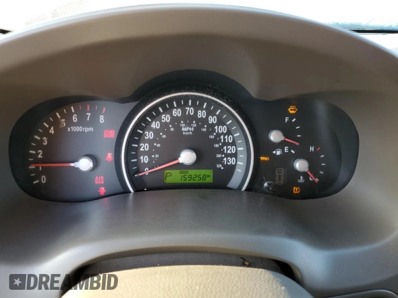 2007 Kia Sedona LX with VIN KNDMB233576147340, listed as a Copart auction lot 71416554 with 159,258 mi miles and Salvage Title. Bid and sale history available at carsss.com. Image 9.
