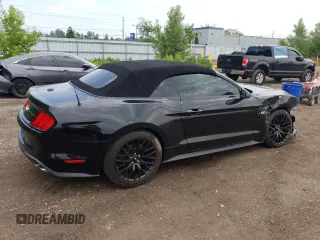 2021 Ford Mustang GT Premium with VIN 1FATP8FF1M5103901, listed as a Copart auction lot 56490485 with 46,584 mi miles and Salvage title. Bid and sale history available at DreamBid. Image 3.