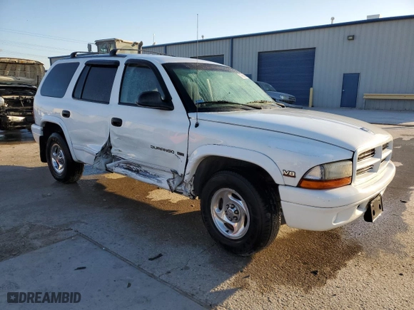 1999 Dodge Durango with VIN 1B4HR28Y0XF585214, listed as a Copart auction lot 77665824 with 126,150 mi miles and Salvage Title. Bid and sale history available at carsss.com. Image 4.