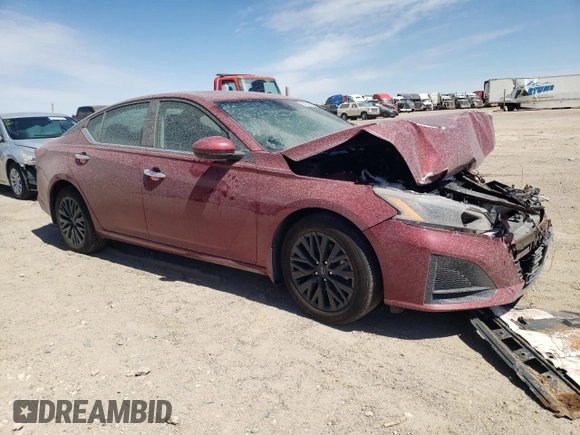 2025 Nissan Altima SV with VIN 1N4BL4DV1SN307721, listed as a Copart auction lot 50830655 with 3,401 mi miles and Salvage Title. Bid and sale history available at carsss.com. Image 4.