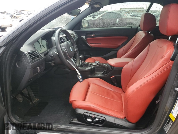 2018 BMW 2 Series M240i with VIN WBA2N1C54JVC28823, listed as a Copart auction lot 89012725 with 81,576 mi miles and Salvage Title. Bid and sale history available at carsss.com. Image 7.
