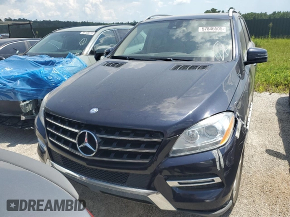 2012 Mercedes-Benz M 350 with VIN 4JGDA5HBXCA053168, listed as a Copart auction lot 57846505 with 93,793 mi miles and Salvage title. Bid and sale history available at DreamBid. Image 5.