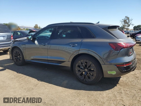 2024 Audi Q8 e-tron Prestige z VIN WA16ABGE2RB006933, wystawiony jako Copart lot #72645354 z przebiegiem 8 794 mil mil oraz Szkoda całkowita • Salvage title. Historia ofert i sprzedaży dostępna na DreamBid. Obrazek 2.