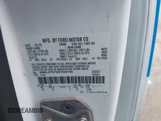 2022 Ford Transit Connect XL z VIN NM0LS7S78N1529186, wystawiony jako IAAI lot #42700710 z przebiegiem 40 881 mil mil oraz . Historia ofert i sprzedaży dostępna na DreamBid. Obrazek 9.