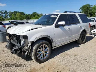 2017 Ford Expedition Limited z VIN 1FMJU1KT1HEA18684, wystawiony jako Copart lot #54822585 z przebiegiem 136 165 mil mil oraz Szkody całkowita. Historia ofert i sprzedaży dostępna na DreamBid. Obrazek 1.