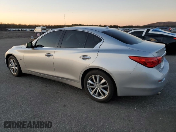 2017 Infiniti Q50 2.0t Premium with VIN JN1CV7AR7HM682645, listed as a Copart auction lot 83334894 with 0 mi miles and Salvage Title. Bid and sale history available at carsss.com. Image 2.