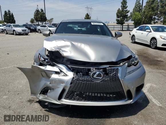 2015 Lexus IS 250 with VIN JTHBF1D20F5074084, listed as a Copart auction lot 60724265 with 66,957 mi miles and Salvage title. Bid and sale history available at DreamBid. Image 5.