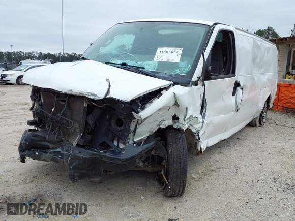 2016 Chevrolet Express Cargo Van with VIN 1GCWGBFF9G1274606, listed as a IAAI auction lot 41566652 with 296,452 mi miles. Bid and sale history available at carsss.com. Image 6.