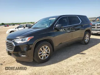 2020 Chevrolet Traverse LS z VIN 1GNERFKWXLJ270505, wystawiony jako Copart lot #52229495 z przebiegiem 50 355 mil mil oraz Czysty tytuł • Clean title. Historia ofert i sprzedaży dostępna na DreamBid. Obrazek 1.
