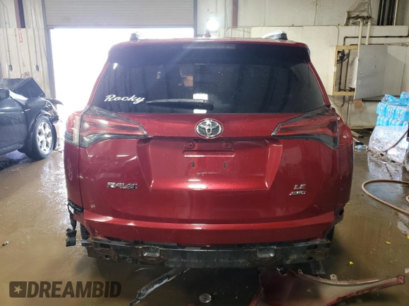 2018 Toyota RAV4 LE with VIN 2T3BFREV8JW740134, listed as a Copart auction lot 51108185 with 87,076 mi miles and Salvage Title. Bid and sale history available at carsss.com. Image 6.