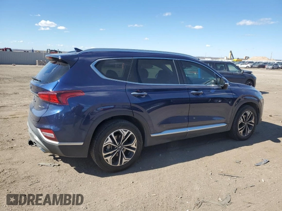 2020 Hyundai Santa Fe SEL with VIN 5NMS3CAA5LH163210, listed as a Copart auction lot 46996265 with 89,292 mi miles and Salvage Title. Bid and sale history available at carsss.com. Image 3.
