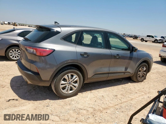 2022 Ford Escape S with VIN 1FMCU0F62NUB47672, listed as a Copart auction lot 60271585 with 53,894 mi miles and Salvage title. Bid and sale history available at DreamBid. Image 3.