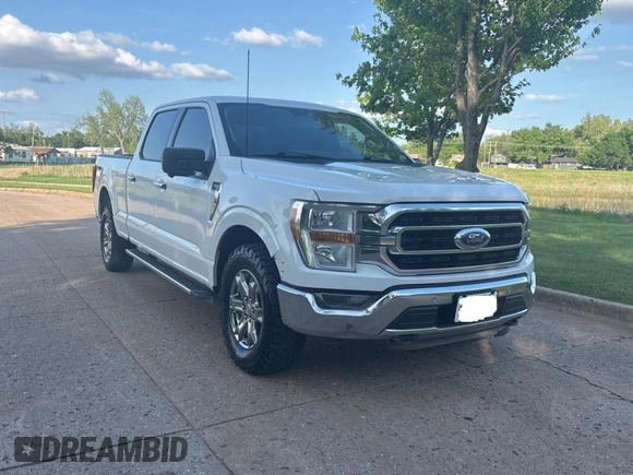 2023 Ford F-150 XL with VIN 1FTFW1E80PKD46688, listed as a Copart auction lot 54956175 with 175,827 mi miles and Clean Title. Bid and sale history available at carsss.com. Image 1.