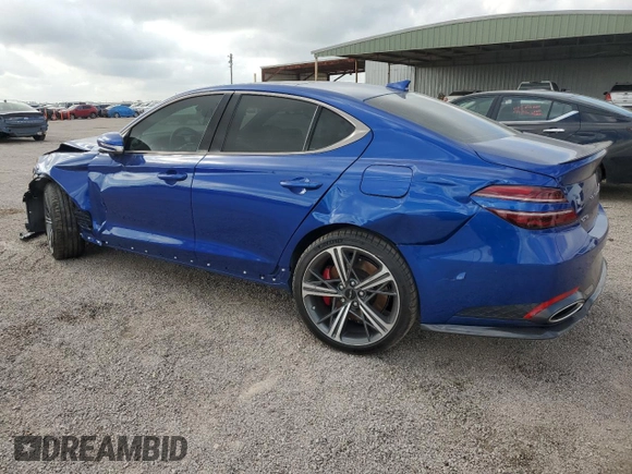 2024 Genesis G70 Sport Advanced with VIN KMTG54SE6RU139864, listed as a Copart auction lot 44240815 with 5,758 mi miles and Clean Title. Bid and sale history available at DreamBid. Image 2.