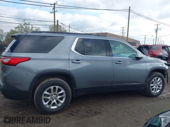 2021 Chevrolet Traverse LT Cloth z VIN 1GNERGKW3MJ157258, wystawiony jako IAAI lot #42169401 z przebiegiem 34 992 mil mil oraz . Historia ofert i sprzedaży dostępna na DreamBid. Obrazek 14.