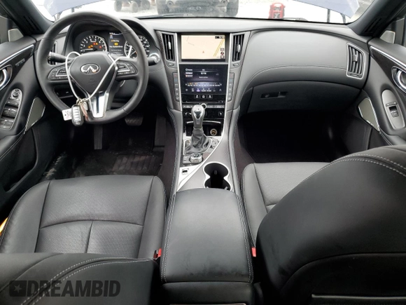 2021 Infiniti Q50 Sensory with VIN JN1EV7CP7MM703492, listed as a Copart auction lot 86268244 with 21,554 mi miles and Salvage title. Bid and sale history available at DreamBid. Image 8.