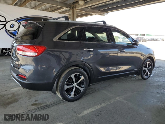 2017 Kia Sorento EX with VIN 5XYPHDA57HG272852, listed as a Copart auction lot 56237665 with 129,303 mi miles and Clean title. Bid and sale history available at DreamBid. Image 3.