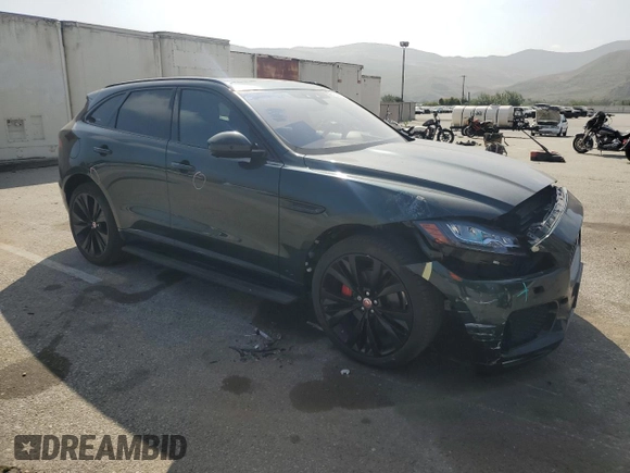 2017 Jaguar F-Pace S with VIN SADCM2BV6HA098113, listed as a Copart auction lot 61690495 with 54,500 mi miles and Salvage title. Bid and sale history available at DreamBid. Image 4.