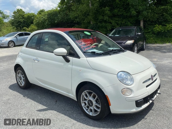 2013 FIAT 500 Pop z VIN 3C3CFFDR2DT754389, wystawiony jako Copart lot #65988685 z przebiegiem 114 127 mil mil oraz Czysty tytuł • Clean title. Historia ofert i sprzedaży dostępna na DreamBid. Obrazek 1.