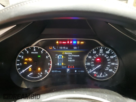 2023 Nissan Murano SL with VIN 5N1AZ2CJXPC107832, listed as a Copart auction lot 85442494 with 48,183 mi miles and Salvage Title. Bid and sale history available at DreamBid. Image 9.