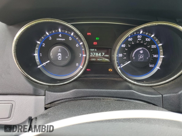 2013 Hyundai Sonata GLS with VIN 5NPEB4AC7DH655359, listed as a Copart auction lot 54078655 with 142,417 mi miles and Clean Title. Bid and sale history available at carsss.com. Image 9.