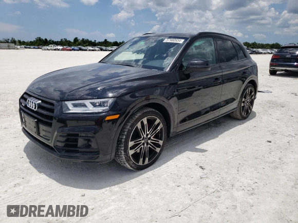 2020 Audi SQ5 Premium Plus with VIN WA1B4AFY9L2104182, listed as a Copart auction lot 57980934 with 41,951 mi miles and Salvage Title. Bid and sale history available at DreamBid. Image 1.