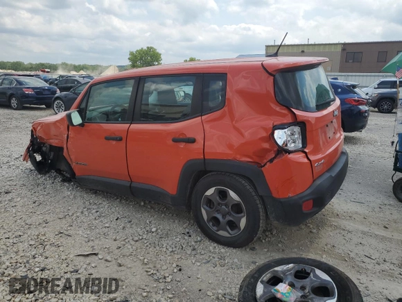 2015 Jeep Renegade Sport with VIN ZACCJBAT3FPC23361, listed as a Copart auction lot 62801114 with Not Provided miles and Salvage Title. Bid and sale history available at DreamBid. Image 2.