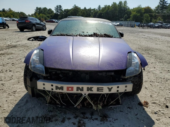 2004 Nissan 350Z Touring with VIN JN1AZ36A44M252461, listed as a Copart auction lot 71462124 with 180,649 mi miles and Clean Title. Bid and sale history available at DreamBid. Image 5.