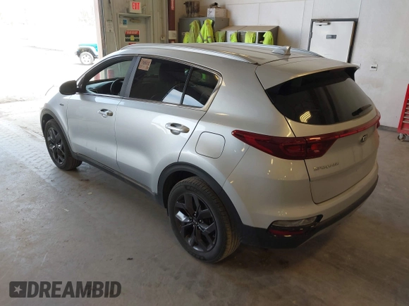 2020 Kia Sportage S with VIN KNDP6CAC3L7813464, listed as a IAAI auction lot 42128252 with 76,271 mi miles. Bid and sale history available at carsss.com. Image 3.