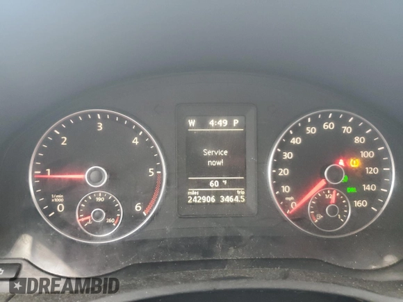2010 Volkswagen Jetta TDI with VIN 3VWRL7AJXAM028463, listed as a Copart auction lot 60912445 with 242,906 mi miles and Salvage title. Bid and sale history available at DreamBid. Image 9.