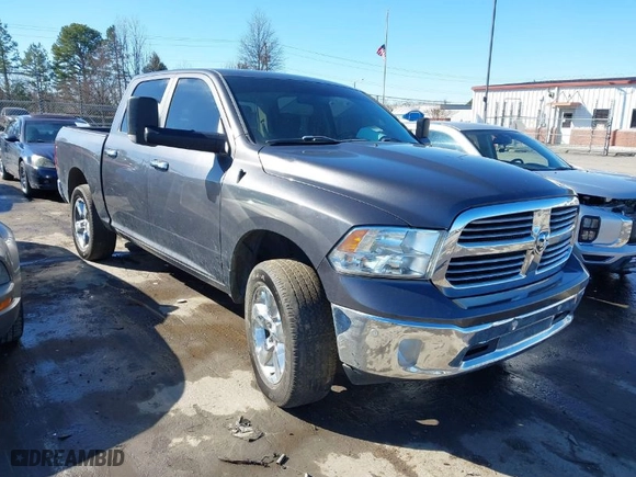2017 Ram 1500 Big Horn with VIN 1C6RR7LM6HS880424, listed as a IAAI auction lot 41434716 with 105,153 mi miles. Bid and sale history available at carsss.com. Image 1.