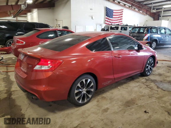2013 Honda Civic Si with VIN 2HGFG4A59DH706684, listed as a Copart auction lot 61300645 with 129,824 mi miles and Salvage title. Bid and sale history available at DreamBid. Image 3.