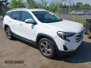 2020 GMC Terrain SLT z VIN 3GKALPEV4LL192365, wystawiony jako IAAI lot #42162801 z przebiegiem 104 220 mil mil oraz . Historia ofert i sprzedaży dostępna na DreamBid. Obrazek 1.
