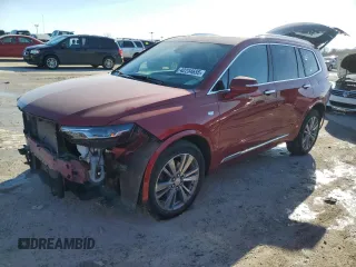 2022 Cadillac XT6 Premium Luxury with VIN 1GYKPDRS7NZ119872, listed as a Copart auction lot 42234655 with 38,693 mi miles and Salvage Title. Bid and sale history available at carsss.com. Image 1.