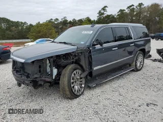 2019 Cadillac Escalade ESV Premium Luxury z VIN 1GYS3JKJ9KR355933, wystawiony jako Copart lot #88792285 z przebiegiem 109 272 mil mil oraz Czysty tytuł • Clean title. Historia ofert i sprzedaży dostępna na DreamBid. Obrazek 1.
