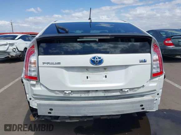 2013 Toyota Prius One with VIN JTDKN3DU2D5655729, listed as a IAAI auction lot 41944784 with 96,951 mi miles. Bid and sale history available at carsss.com. Image 17.
