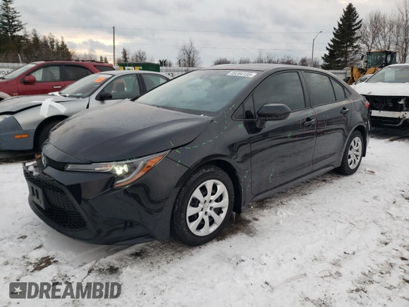 2021 Toyota Corolla L with VIN 5YFBPMBE3MP267133, listed as a Copart auction lot 89284135 with 59,498 mi miles and Salvage Title. Bid and sale history available at carsss.com. Image 1.