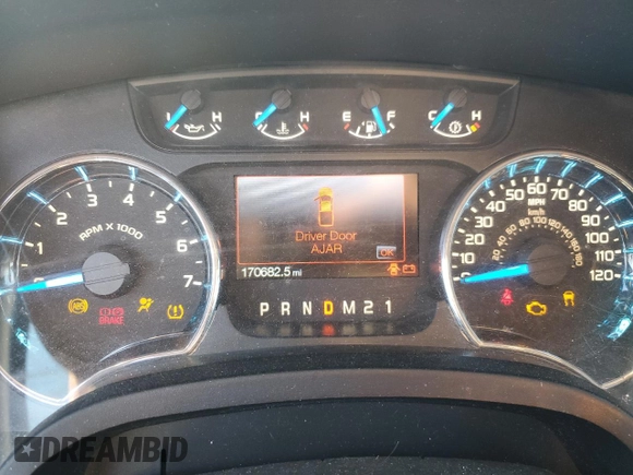 2013 Ford F-150 XL with VIN 1FTFW1EF5DKD99171, listed as a Copart auction lot 45166105 with 170,682 mi miles and Salvage Title. Bid and sale history available at carsss.com. Image 9.