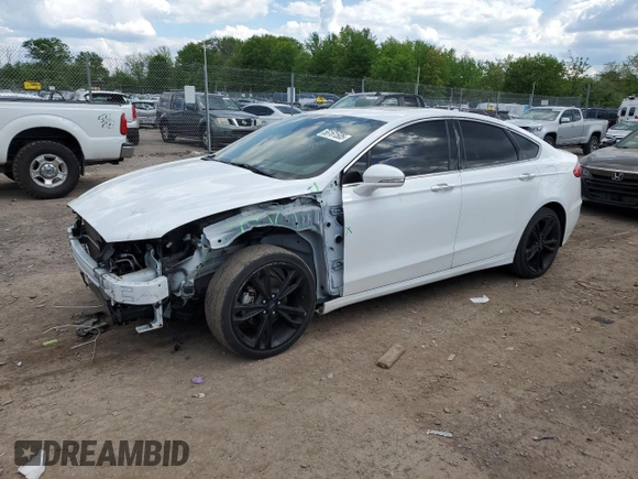 2020 Ford Fusion Titanium with VIN 3FA6P0D96LR152177, listed as a Copart auction lot 56161505 with 87,584 mi miles and Salvage title. Bid and sale history available at DreamBid. Image 1.